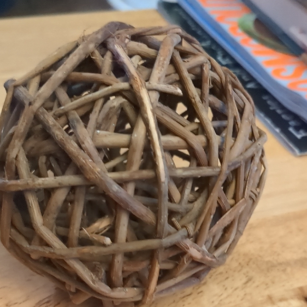 Rustic Rattan Woven Decorative Spheres - Picture 4 of 6